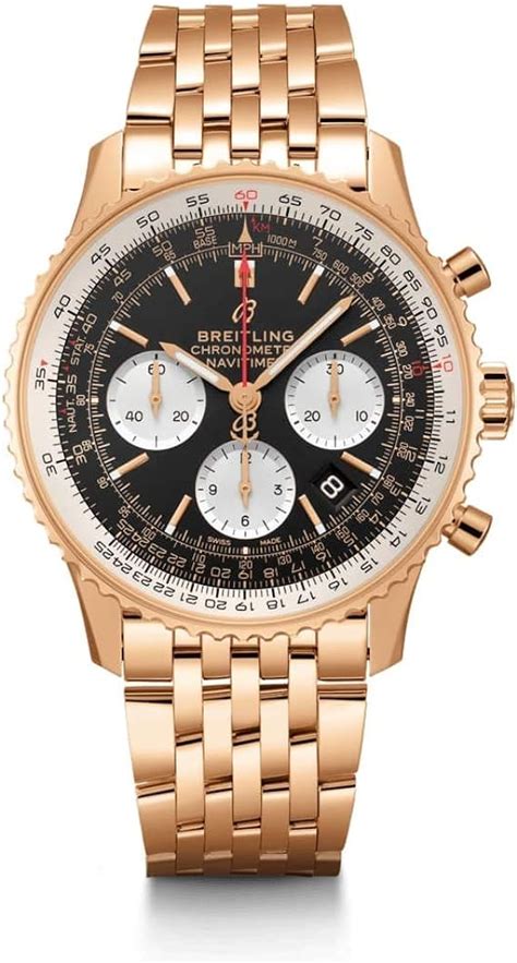 breitling rose gold navitimer.